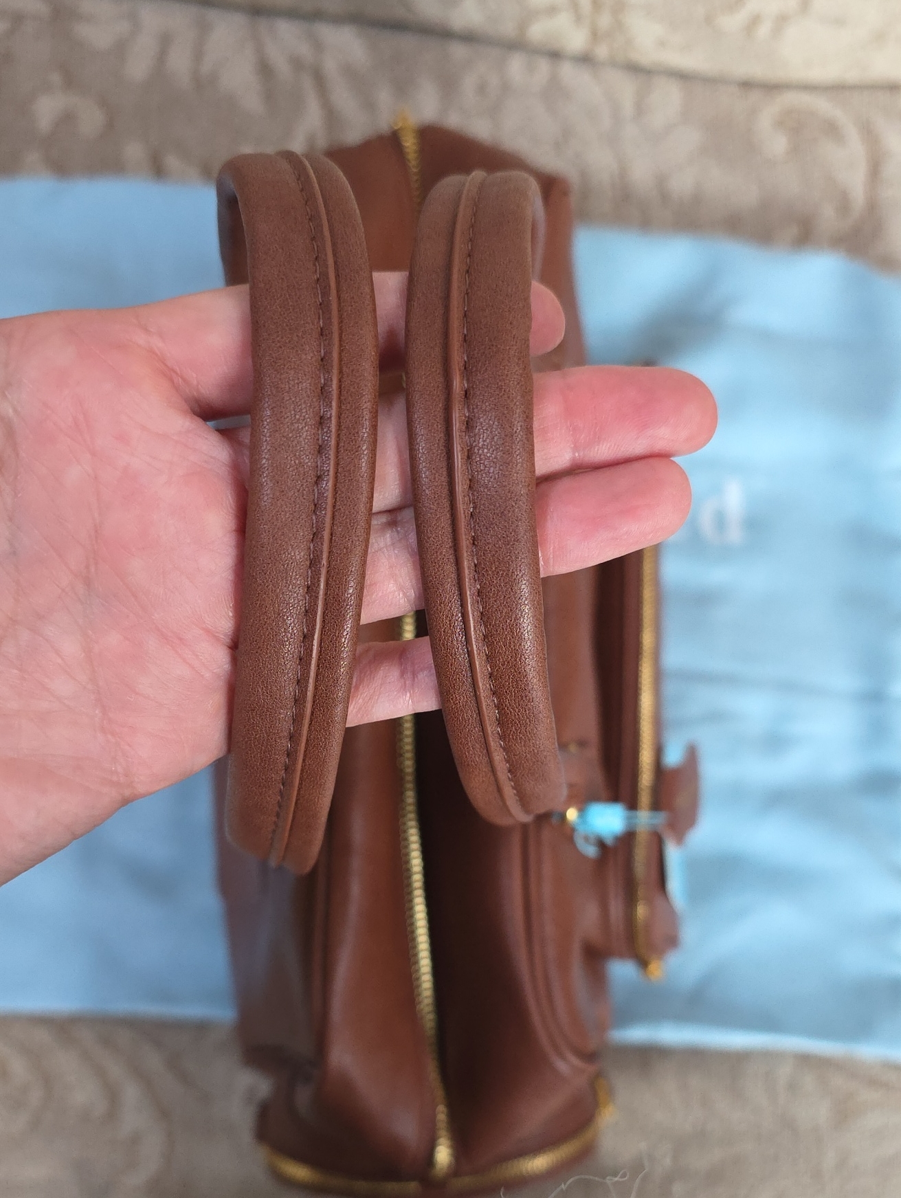 Tiffany & Fred Paris Large Leather Satchel, Nwt — image 7 of 8